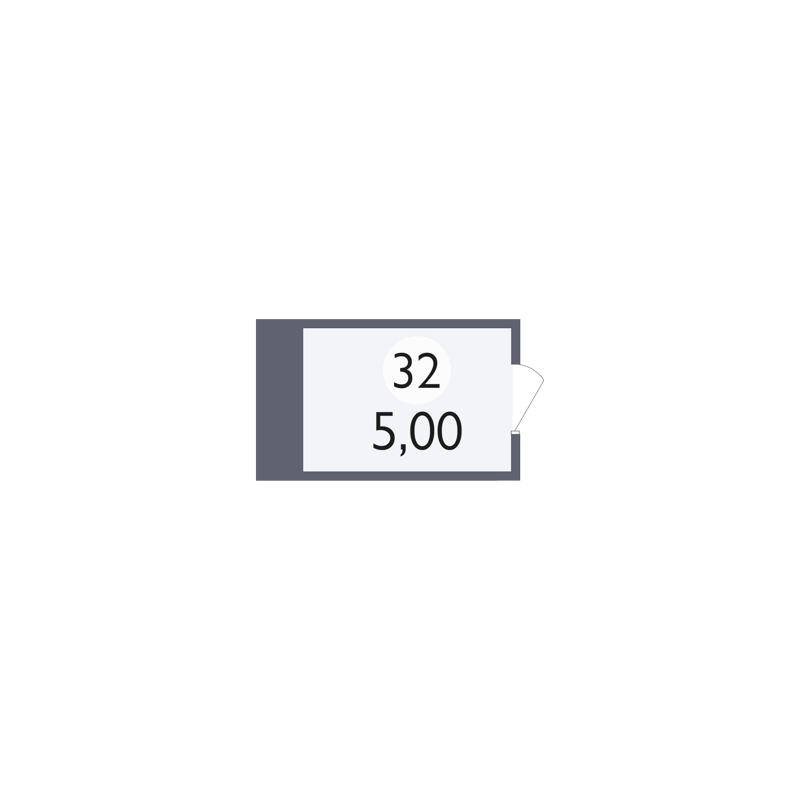 квартира из списка 0 Мегаполис-Парк - Кладовка квартира №32 площадью 5 кв.м • Позиция 101