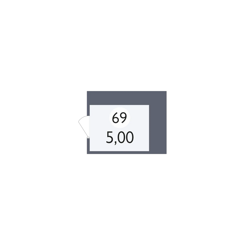 квартира из списка 0 Мегаполис-Парк - Кладовка квартира №69 площадью 5 кв.м • Позиция 101