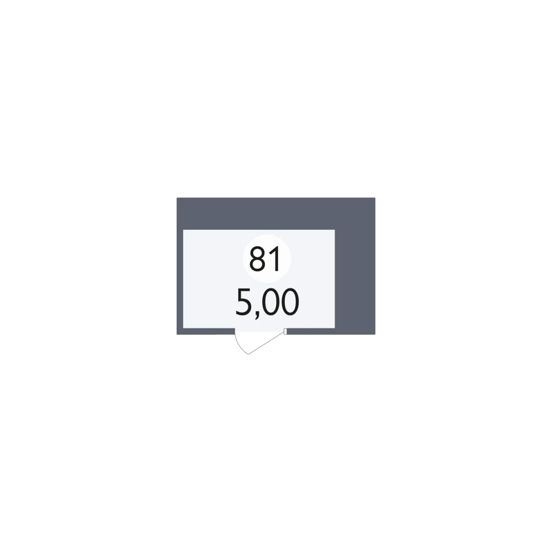 квартира из списка 0 Мегаполис-Парк - Кладовка квартира №81 площадью 5 кв.м • Позиция 101