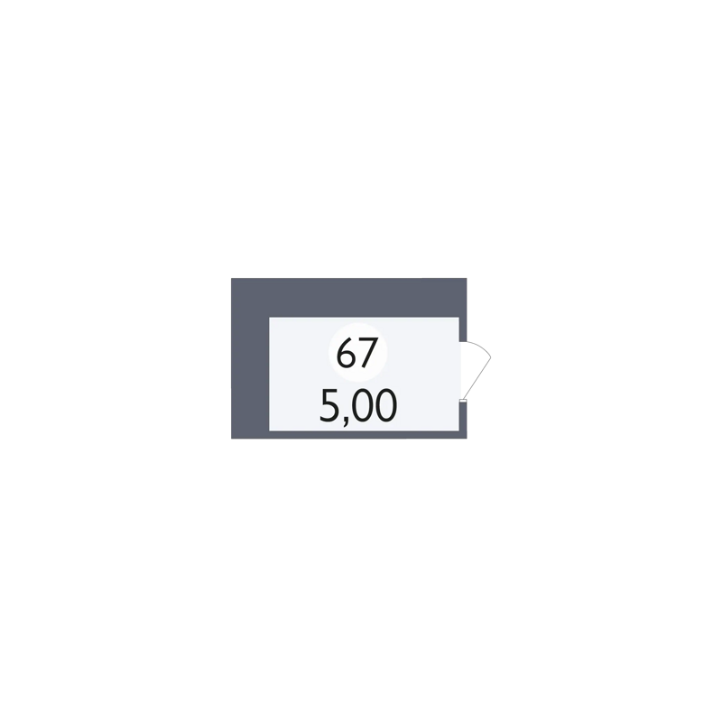 квартира из списка 0 Мегаполис-Парк - Кладовка квартира №67 площадью 5 кв.м • Позиция 101