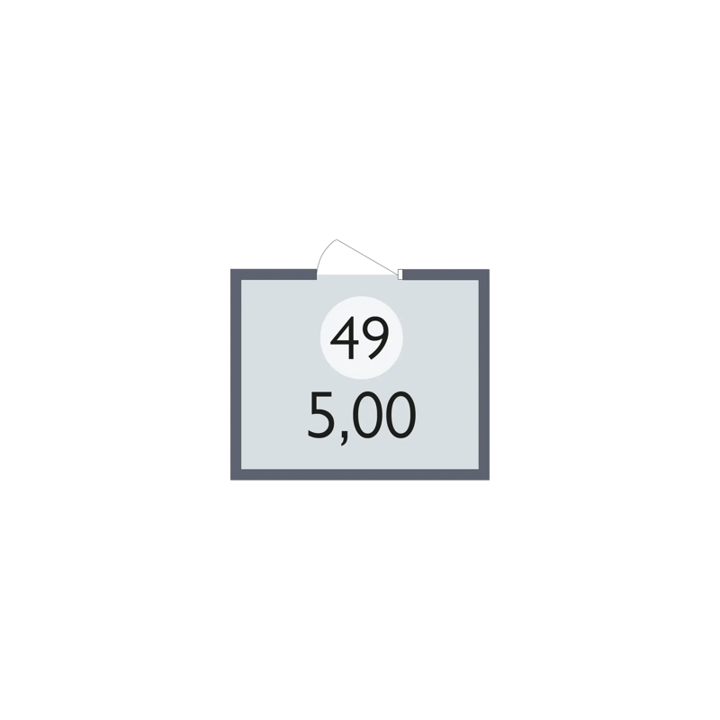 квартира из списка 0 Мегаполис-Парк - Кладовка квартира №49 площадью 5 кв.м • Позиция 101